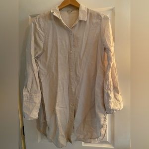 Jcrew linen/cotton blend swim cover up